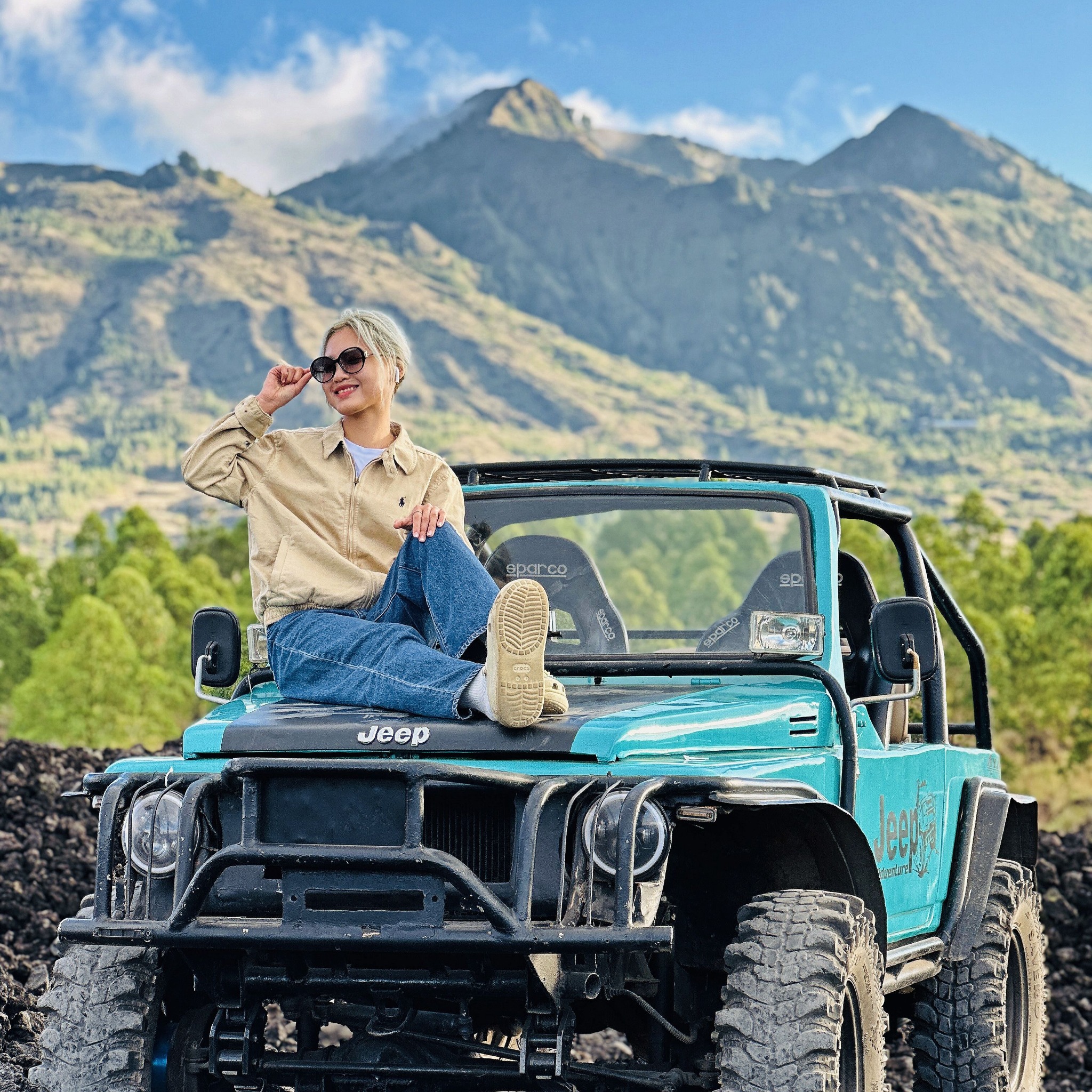 Guest with a jeep in the Mount Batur area